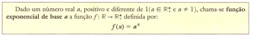 Função exponencial - estrutura