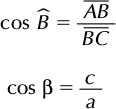 Funções Trigonométricas: Triângulo Modelo Cosseno de Beta