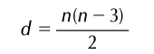 Fórmula para o cálculo do número de diagonais