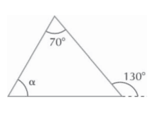 Triângulos: cálculo ângulo externo