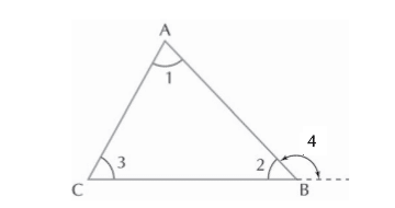 Triângulos: propriedade do ângulo externo