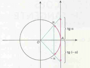 Tangente do arco trigonométrico - Figura XII